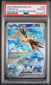 PSA 10 ZAPDOS ex 202/165 - 151 Full Art SIR (ENG)